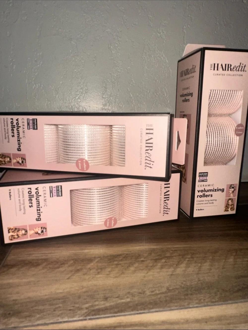 Curated Luxury Ceramic Volumizing Rollers - Light Pink